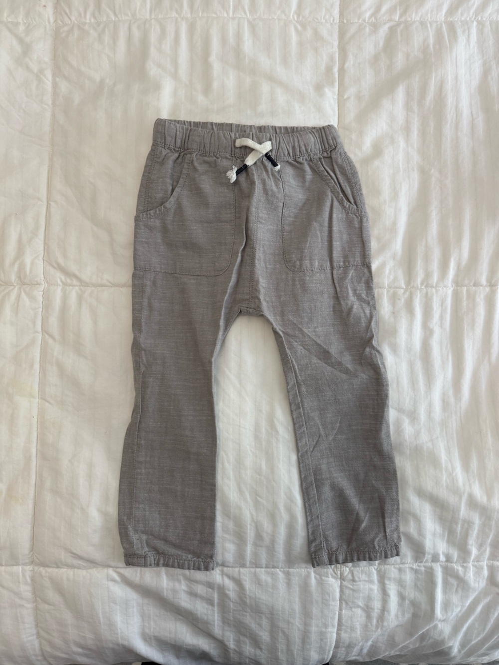 H&M Toddler Boy Gray Drawstring Jogger Pants